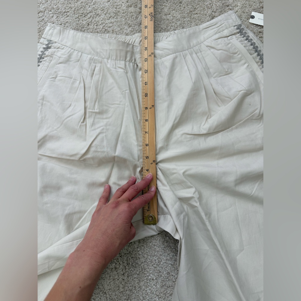 NWT Anthropologie Pleated Embroidered Trousers Sz XL - Picture 11 of 16